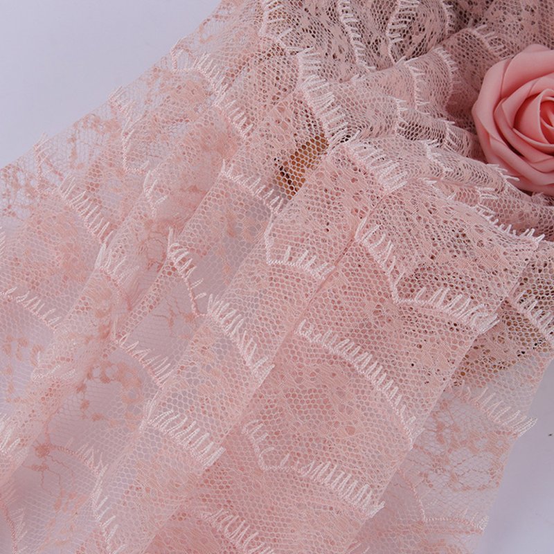 Lace Fabric Dress Wave Polyester for Women's Wear Wholesale Supplier 4